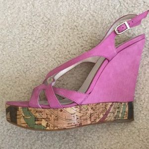 Emilio Pucci suede wedges